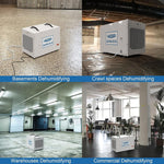 AlorAir Sentinel HDi100 Commercial Dehumidifier with Pump, 220 Pints Whole Homes Dehumidifier RF02ALOS-Sentinel-HDi100-0YAMW00