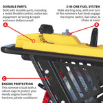 Tomahawk 3.6HP Honda Vibratory Rammer Jumping Jack Tamper with Honda GXR120 Engine Impact Force 3,550 lbs/ft TR68H