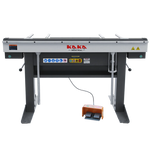 KaKa Industrial Sheet Metal Brake, 60-Inch Magnetic Box and Pan Brake, Electric Metal Brake Bender, 8-Ton 16-Ga. Capacity Metal Break with Foot Pedal Control 220V-60HZ-1PH, Includes Clamp Bars EB-6116 173411V220