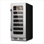 Whynter 15″ Undercounter 33 Bottle Seamless Stainless Steel Wine Fridge BSR-033SW