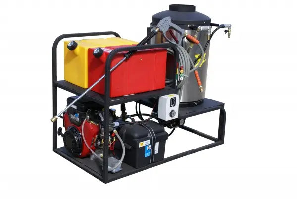 Cam Spray Skid Mount Diesel Fired Gas Powered 4 gpm, 4000 psi Hot Water Pressure Washer P01063