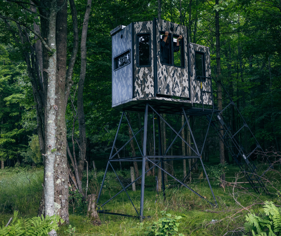 Orion ORIGIN Series — 6x6 Modular Archery Blind & 10 ft Elevated Stand Package