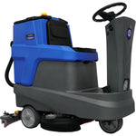 Tomahawk 26" Ride-On Floor Scrubber Dual Brush Cleaning Machine 21 Gallon 35" Squeegee TRS900