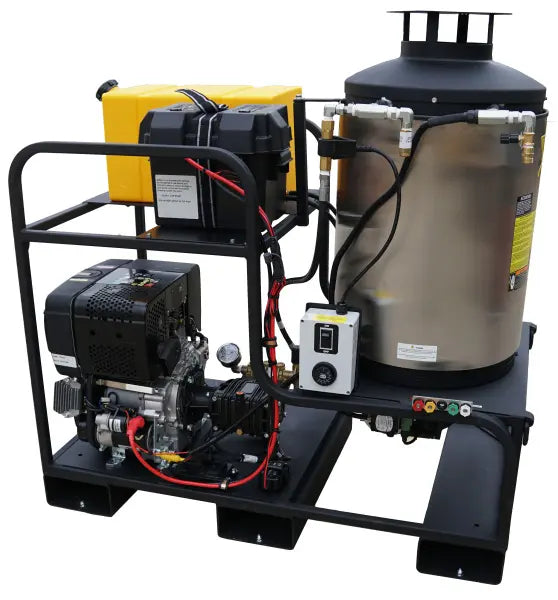 Cam Spray Deluxe Skid Mounted Diesel Fired Diesel Powered 4 gpm, 3000 psi Hot Water Pressure Washer P00797