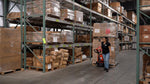 Ballymore Self-Propelled Lithium Ion Powered Pallet Jack, 3300 lb. Cap., 27"W x 45-3/8"Long Forks BALLYPAL33N-27