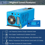 Sungold 6000W DC 24V/ 48V Split Phase Pure Sine Wave Inverter With Charger LFP6K48V240VSPL