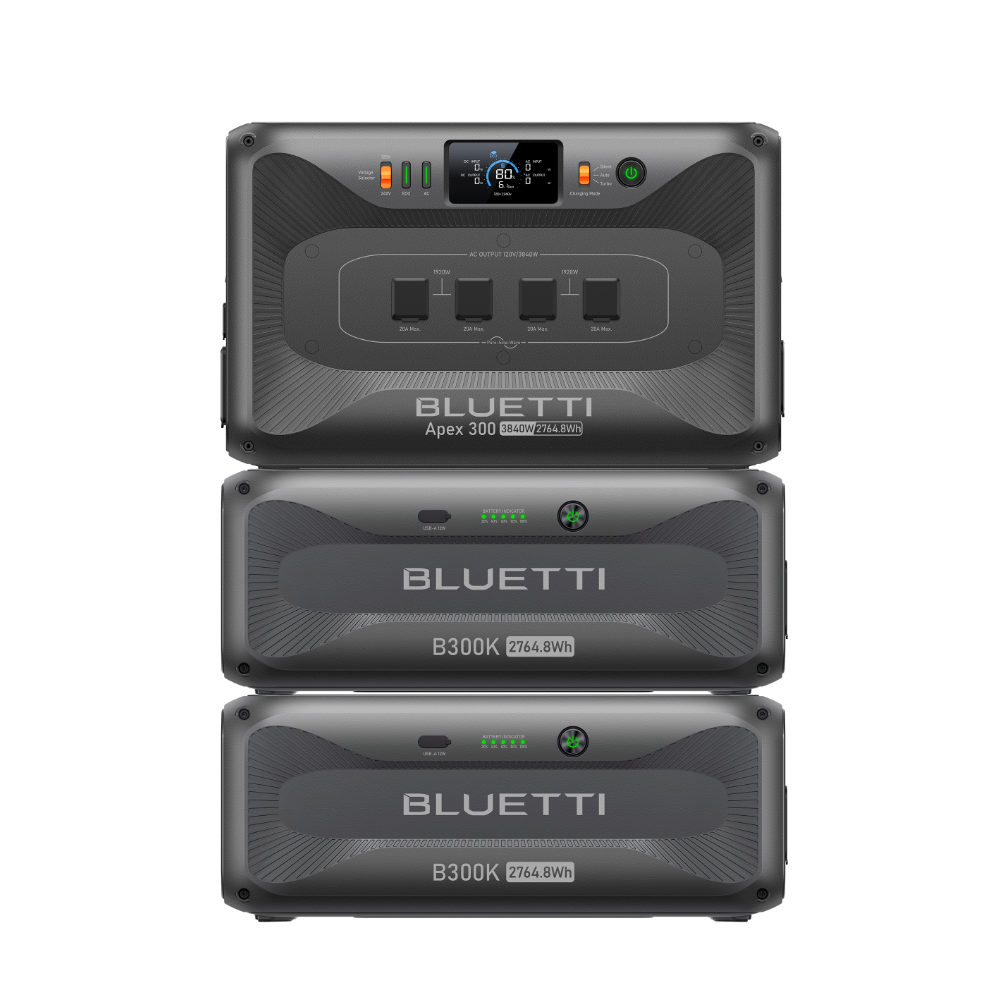 BLUETTI Apex 300 with 2 B300K Battery Modules