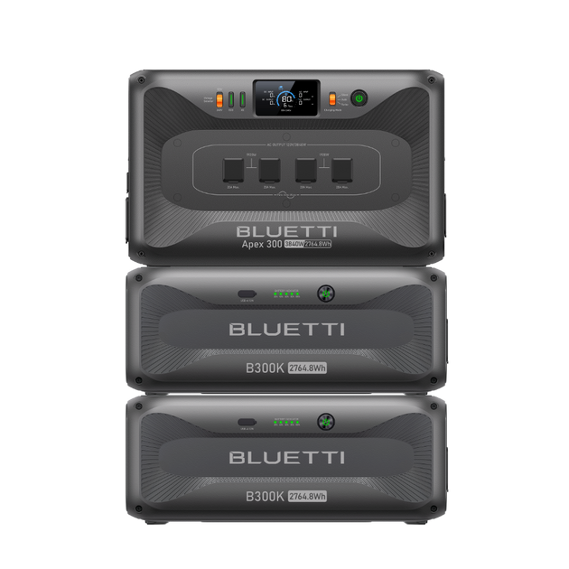 BLUETTI Apex 300 with 2 B300K Battery Modules