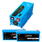 Sungold 2000W/ 3000W/ 4000W DC 12V Pure Sine Wave Inverter With Charger LFP2K12V120VSG