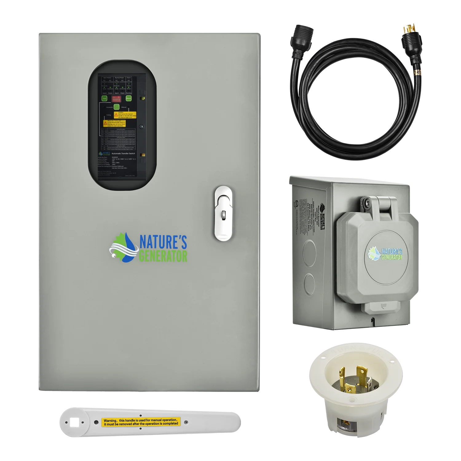 Nature's Generator 30A Automatic Generator Transfer Switch NGA03030816N