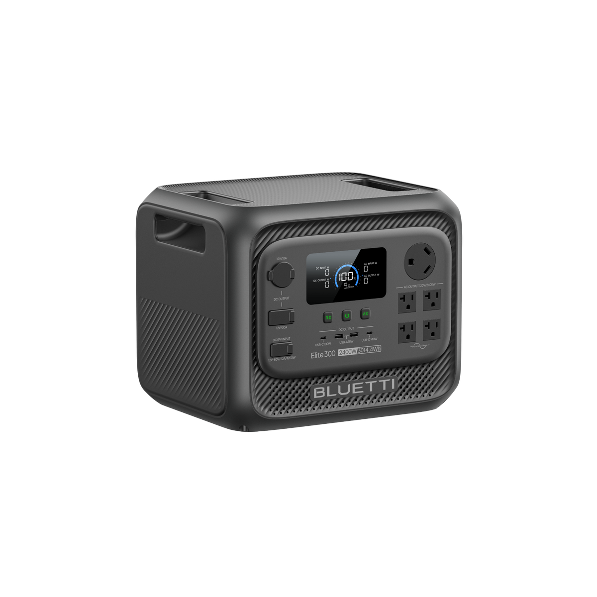 BLUETTI Elite 300 AC and USB ports, Pure Sine Wave