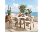 Zuo Oceanveil Round Dining Table White 704269