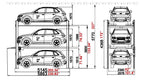 Olympic Triple Stacker-S Three-Level 3-Car Storage Lift – 11,000 lb. Total Capacity 4032-S
