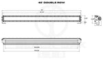 Black Oak LED 40 Inch Double Row LED Light Bar – Pro Series 3.0 | Spot, Flood, or Combo (240W / 400W) 40C-D5OS
