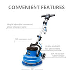 Prolux 15" Loaded Heavy Duty Single Pad Commercial Polisher Floor Buffer Machine Scrubber Loaded PLC15