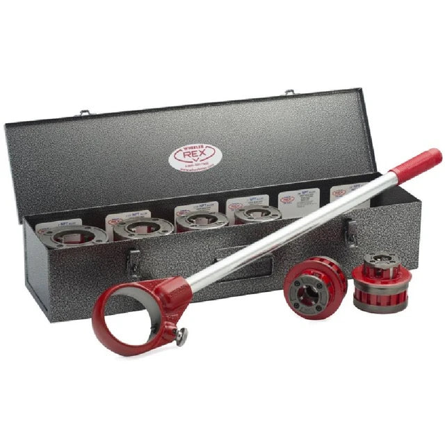 WheelerRex 1/2"-2" NPT Manual Ratchet Threader Set w/ Tool Box 4200