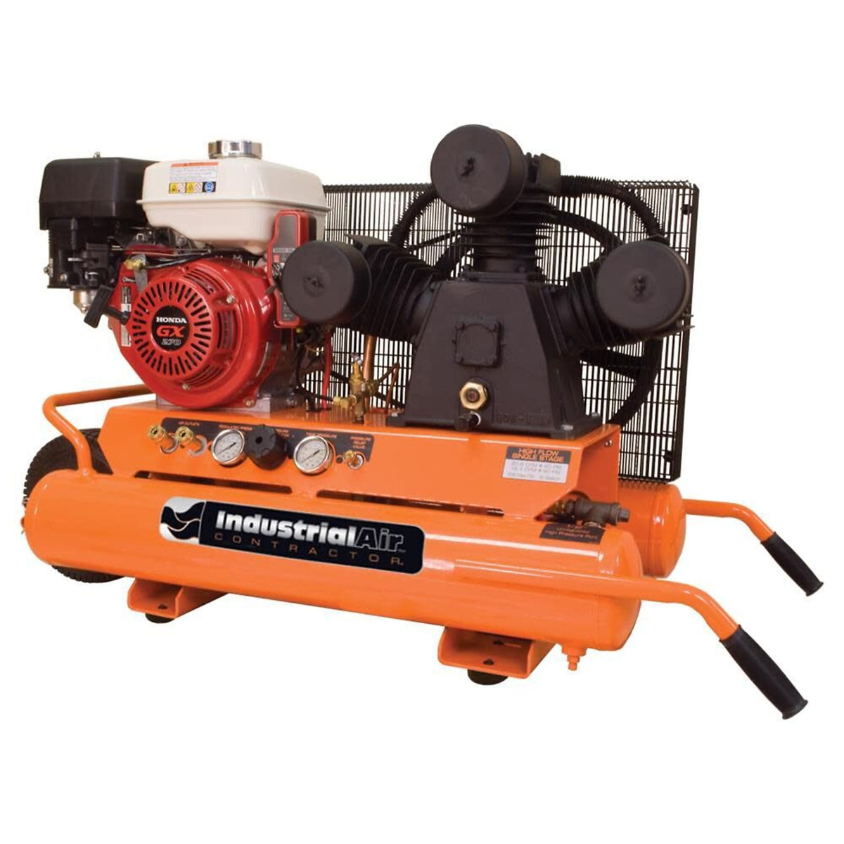 Industrial Air 9-Gallon Air Compressor | Wheelbarrow Style | 20.6 CFM @ 90 PSI | Electric Start | Honda GX270 CTA9090980.ES.SAN
