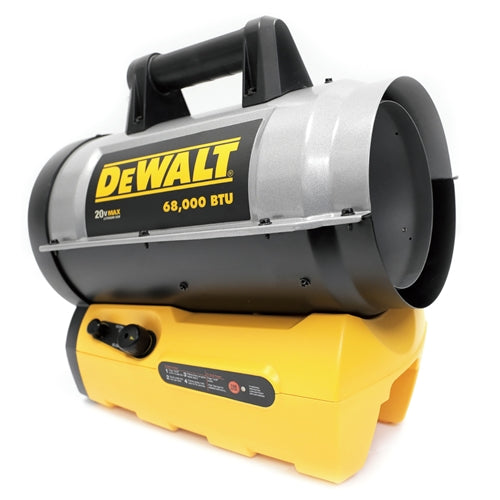 DEWALT Cordless Forced Air Heater | DXH70CFAV | 27K/68K BTU/hr | Propane GWG311236