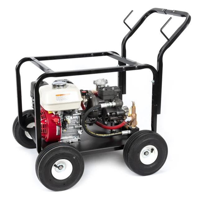 WheelerRex Hydrostatic Test Pump, 500 PSI, 10 GPM, Comet, 5.5 HP Honda, 4-Wheel Cage 465260