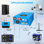 Sungold 15000W/ 18000W 48V Split Phase Pure Sine Wave Inverter Charger LFPV15K48V240VSP