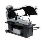 KaKa Industrial Metal Bandsaw 9"Horizontal Metal Cutting Band Saw 4 Steps Blade Speed Metal Band Saw, Space Saver Movable Metal Cutting Band Saw 115V&230V Dual Voltage Prewired 1PH BS-912B 188010V115V230
