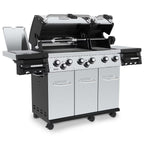 Broil King Regal S 690 PRO IR 6-Burner Natural Gas Grill With Rotisserie & Infrared Side Burner Stainless Steel BK957947