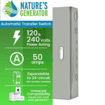 Nature's Generator 50A Automatic Generator Transfer Switch NGA05031224N