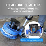 Prolux 15" Loaded Heavy Duty Single Pad Commercial Polisher Floor Buffer Machine Scrubber Loaded PLC15