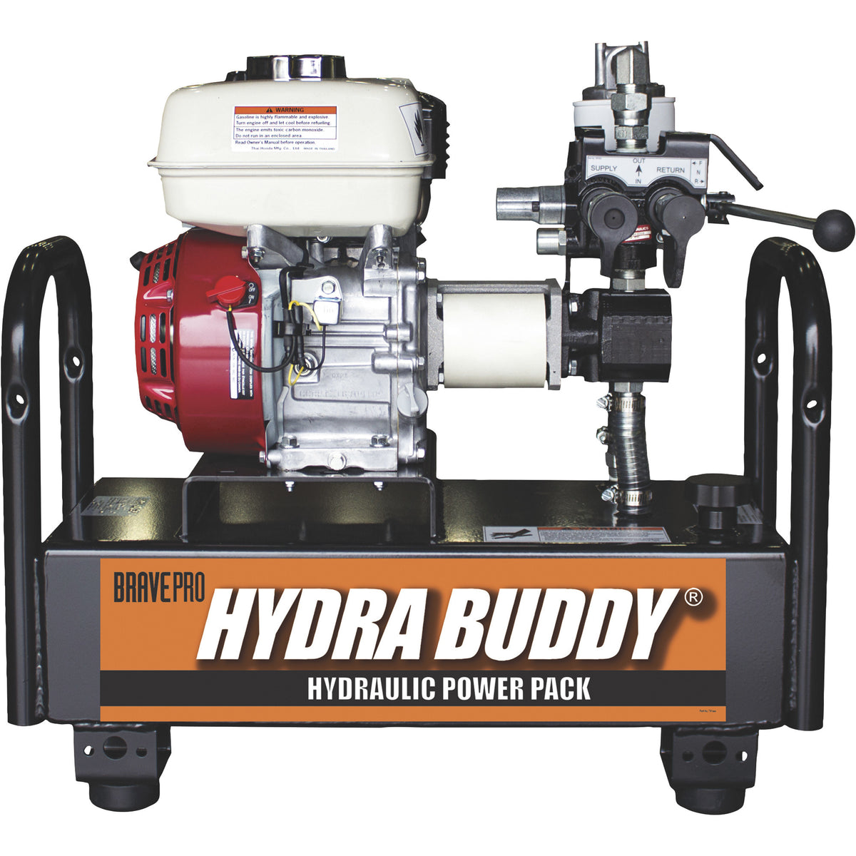 BravePro Hydra Buddy | Hydraulic Power Pack | 900 PSI | 7 GPM | Recoil Start | Honda GX160 HBH16GX