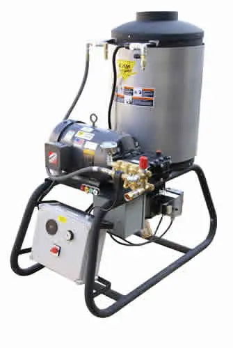 Cam Spray Stationary LP Gas Fired Electric Powered 4 gpm, 3000 psi Hot Water Pressure Washer 3000STLEF