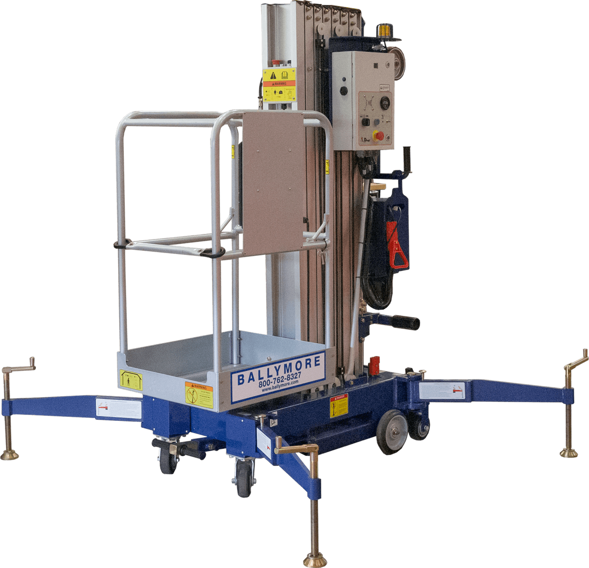 Ballymore Mobile 1 Person Vertical - 30' Lift, 300 Lb. Capacity BMVL-30