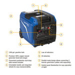 Powerhorse Inverter Generator | 8000 Surge Watt | Dual Fuel | Electric Start 6075644