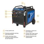 Powerhorse Inverter Generator | 10,500 Surge Watt | Dual Fuel | Electric Start 6075661
