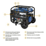 Powerhorse Generator | 12,500 Surge Watt | Tri Fuel | Electric Start 6075695