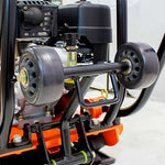 BravePro Forward Plate Compactor | 16 In. | Rubber Mat, Tank, and Wheel Kit | Honda GX160 BRPFP135H