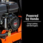 BravePro Forward Plate Compactor | 16 In. | Rubber Mat, Tank, and Wheel Kit | Honda GX160 BRPFP135H