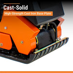 BravePro Forward Plate Compactor | 16 In. | Rubber Mat, Tank, and Wheel Kit | Honda GX160 BRPFP135H