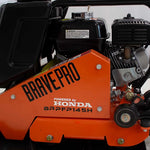 BravePro Forward Plate Compactor | 20 In. | Rubber Mat, Tank, and Wheel Kit | Honda GX160 BRPFP145H