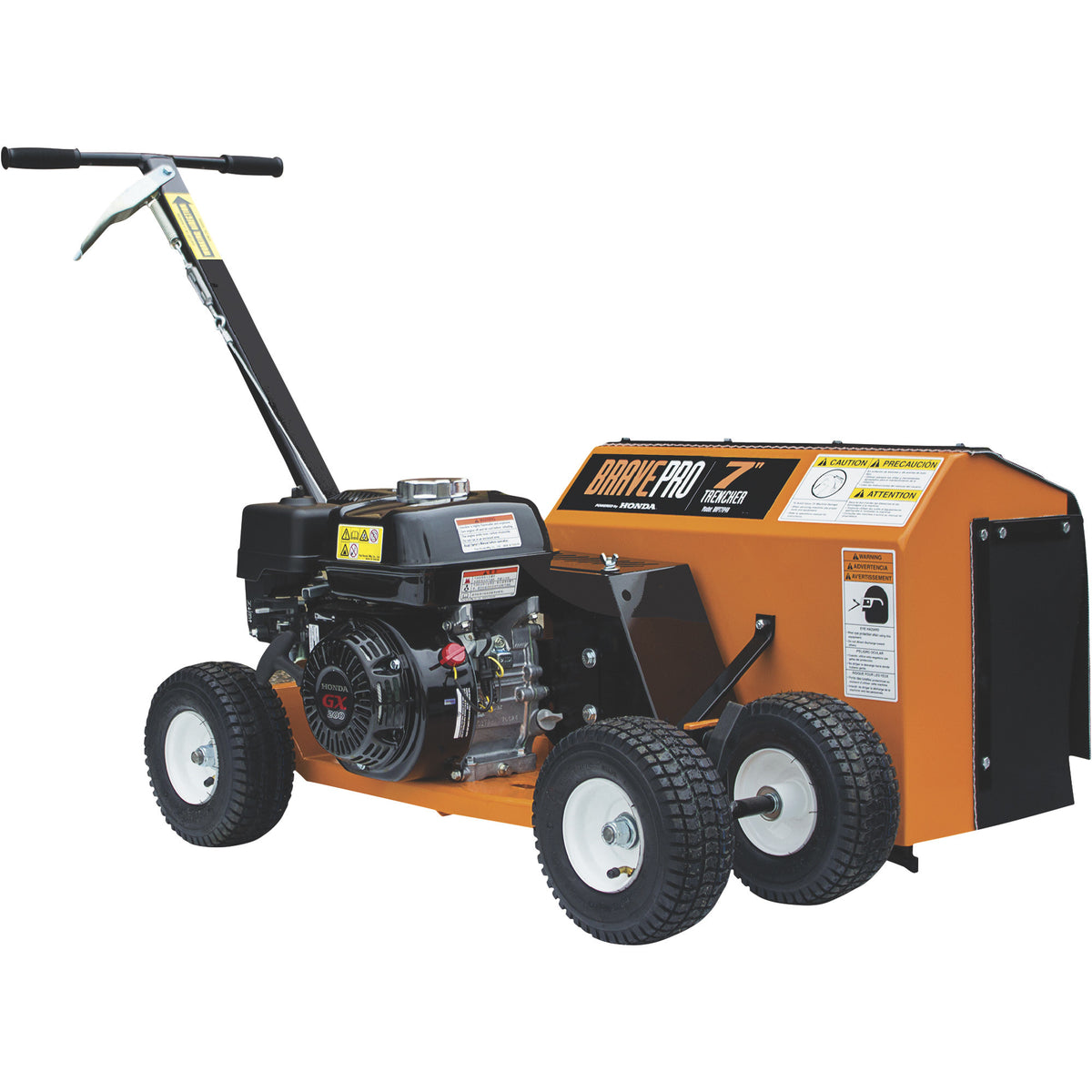 BravePro Trencher | 7 in. x 2 in. Clay Rotor | Honda GX200 BRPT704H