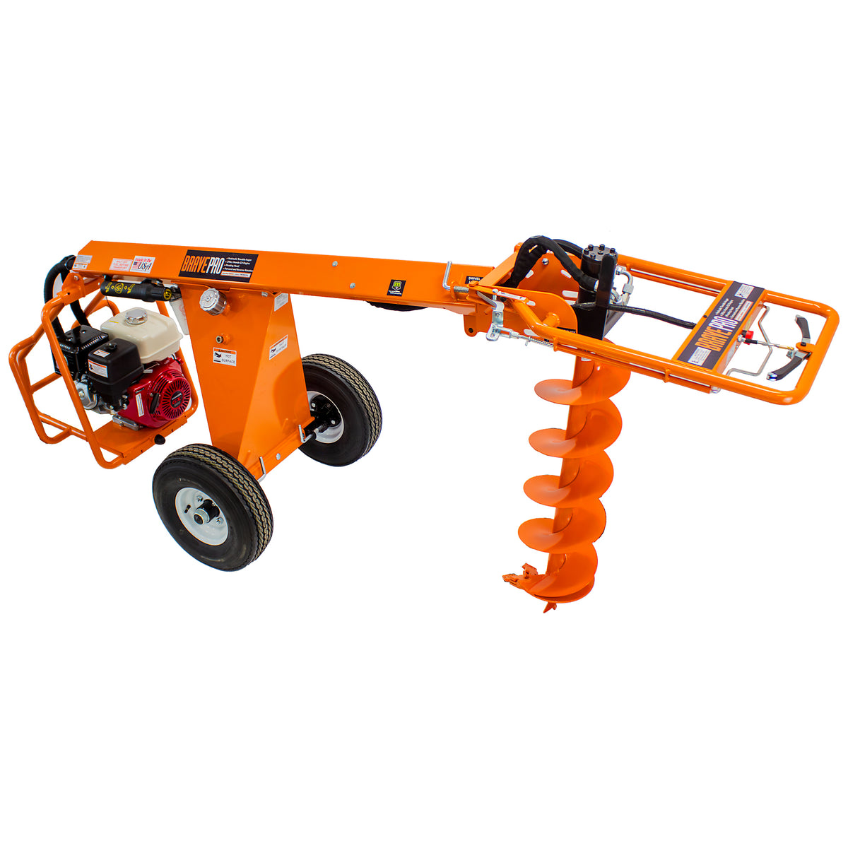 BravePro Towable Auger | Hydraulic | Honda GX390 BRPA385H