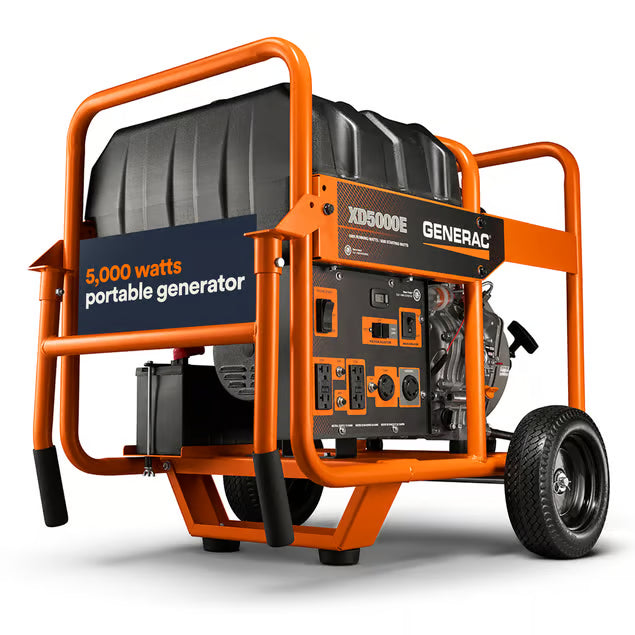 Generac Portable Generator, 5000W | Diesel | Electric Start | 49ST G0068640