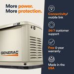 Generac Standby Generator, 18kW | With Whole House Switch | WiFi Enabled, Guardian Series G007228