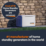 Generac Standby Generator, 24kW | With Whole House Switch | WiFi Enabled G007210