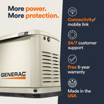 Generac Standby Generator, 24kW | With Whole House Switch | WiFi Enabled G007210