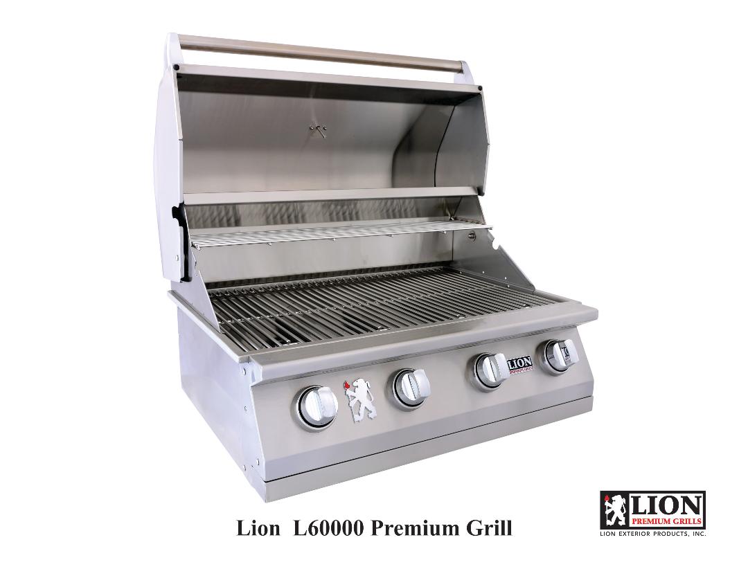 Lion Built in BBQ LP 32" (Cutout: 31" x 21 1/2" x 9 5/8") w/ Grill Cover L-60000