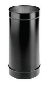 Duravent 6" Diameter DuraBlack 48" Single Wall Pipe - 6DBK-48, 810000967