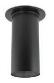 Duravent 6" Diameter DuraBlack 12" Single Wall Pipe - 6DBK-12, 810000963
