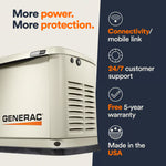 Generac Standby Generator, 22kW | With Whole House Switch | WiFi Enabled G007043