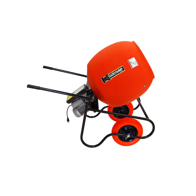 Kushlan Electric Direct Drive Cement Mixer | 6-Cubic Ft. Drum | 3/4 HP 600DD