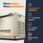 Standby Generator, 10kW | With 16-Circuit Transfer Switch | WiFi Enabled G007172